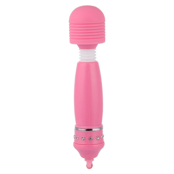 Wand diamond grip vibrator, pink